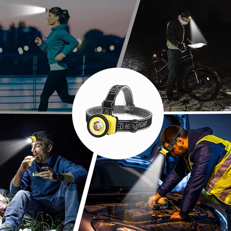 JGA JOGGING ARM LED Headlamp 395nm UV Black Light COB White Color Headlight 2 in 1 Lightweight Suit for Home Outdoor Camping Pet Urine Stains Fishing Inspection Jogging Emergency Scorpion 2pcs - Image 4